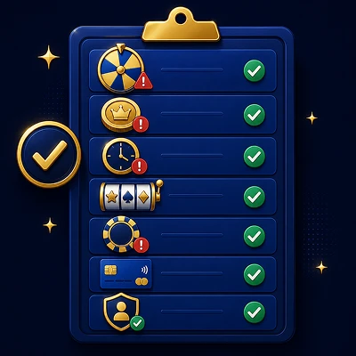 Free spins terms checklist